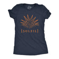 Soleil Cute Mother Sun Planet Earth Novelty Funny Cute Slimming Top Comfortable Soft Womenswear Funny Camping Top Novelty Navy T-Shirts, Hoodie, Sweatshirt