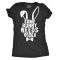 Some Bunny Needs Vodka Funny Easter Drinking Guys Funny Cute Slimming Top Comfortable Soft Womenswear Easter Tops Funny Drinking Top Black T-Shirts, Hoodie, Sweatshirt