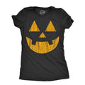 Womens Standard Jack Pumpkin T Shirt Funny Halloween Jack O Lantern Frightening Smile Tee For Ladies Funny Womens T...