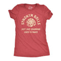 Synonym Rolls Just Like Grammar Used Make Funny Funny Cute Slimming Top Red T-Shirts, Hoodie, Sweatshirt
