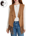 Womens Tassel Vest 70s Hippie Costume Sleeveless Cowgirl Western Outerwear T-Shirts, Hoodie, Sweatshirt | GrindPrints.com