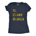 Womens Te amo Tequila T Shirt Funny Taco Tuesday Margarita Graphic Tee Funny Womens T Shirts Cute Slimming Top...