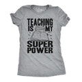 Womens Teaching Is My Superpower Funny Teacher Superhero Nerd T shirt Funny Womens T Shirts Cute Slimming Top Comfortable...