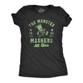 Womens The Monster Mashers All Stars T Shirt Funny Halloween Baseball Team Tee For Ladies Funny Womens T Shirts Cute...