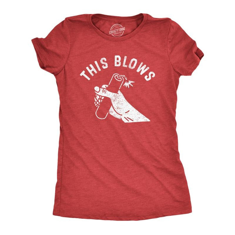 Womens This Blows T Shirt Funny Fourth Of July Dangerous Fireworks Joke Tee For Ladies Funny Womens T Shirts Cute...