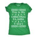 Womens This Is My Christmas Pajama T Shirt Funny Cozy Xmas PJs Tee for Ladies Funny Womens T Shirts Cute Slimming Top...