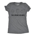 Womens This Speaks Volumes T Shirt Funny Nerdy Math Teacher Sarcastic Graphic Tee Funny Womens T Shirts Cute Slimming Top...