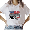 Womens Trump 2024 T Shirt White Tee Graphic Tee Tops Underwear Crewneck Menswear T Shirt Hoodie, Sweatshirt | GrindPrints.com