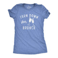 Womens Turn Down For Brunch T Shirt Funny Breakfast Mimosa Drinking Lovers Tee For Ladies Funny Womens T Shirts Cute...