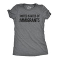 Womens United States of Immigrants Funny Citizen American T shirt Funny Womens T Shirts Cute Slimming Top Comfortable...