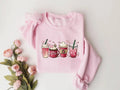 Womens Valentines Day Sweatshirt, Valentine Coffee Sweatshirt, Womens Valentines Day Sweater, Valentines Day Shirt,...