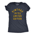 Womens Vintage 1970s Limited Edition T Shirt Funny Cool 1970 Theme Classic Tee for Ladies Funny Womens T Shirts Cute...