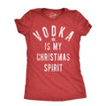 Vodka Is My Spirit Funny Xmas Booze Drinking Lovers Funny Cute Slimming Top Comfortable Soft Womenswear Tops Funny Red T-Shirts, Hoodie, Sweatshirt