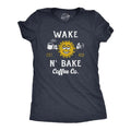 Womens Wake N Bake Coffee Co T Shirt Funny 420 Joint Smoking Caffeine Lovers Tee For Ladies Hoodie, Sweatshirt