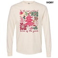 Wonderful Time Christmas Flowers Long Sleeve Comfort Colors T-Shirt 'NLB' Hoodie, Sweatshirt | GrindPrints.com