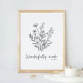 Wonderfully Made Ps 139 Wall Art, Scripture Art, Minimalist Christian Decor, Poster Prints No Frame, Wall Decoration,...