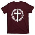 Wooden Cross Crown of Thorns Christian Catholic Jesus Christ God Lord King of Kings T-Shirt Hoodie, Sweatshirt