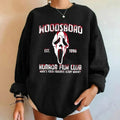 Woodsboro Halloween Sweatshirt, Halloween Film Club Sweatshirt, Woodsboro Scream Shirt, Scream Ghostface Sweater,...