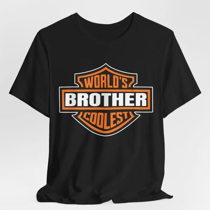 World's Coolest Brother Shirt, Brother Motorcycle Shirt, Funny Brother Birthday Gift Hoodie, Sweatshirt | GrindPrints.com