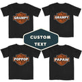World's Coolest Grandpa Nickname Gift Motorcycle Dad Shirt, Father's Day Tee Birthday Gift