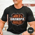 World's Coolest Grandpa Shirt New Grandpa Announcement Tee Motorcycle Grandpa Gift Funny Father's Day & Christmas Gift...
