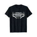 World'S Okayest Hunter Funny Deer Hunting Summer Comfortable Casual Short Sleeve Made USA T-Shirts, Hoodie, Sweatshirt