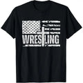 Wrestling patriotic american flag, Christian and Jesus lover T-Shirt made in usa Hoodie, Sweatshirt | GrindPrints.com
