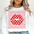 XOXO Checker Lips Shirt Shirt Groovy Valentines Love Shirt Shirt Valentine Shirt Valentine Sublimation Shirt T-Shirts, Hoodie, Sweatshirt