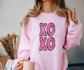 XOXO Crewneck Sweatshirt faux shimmer T-Shirts, Hoodie | GrindPrints.com