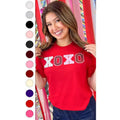 XOXO Sequin Valentine Graphic T-Shirt Hoodie, Sweatshirt | GrindPrints.com