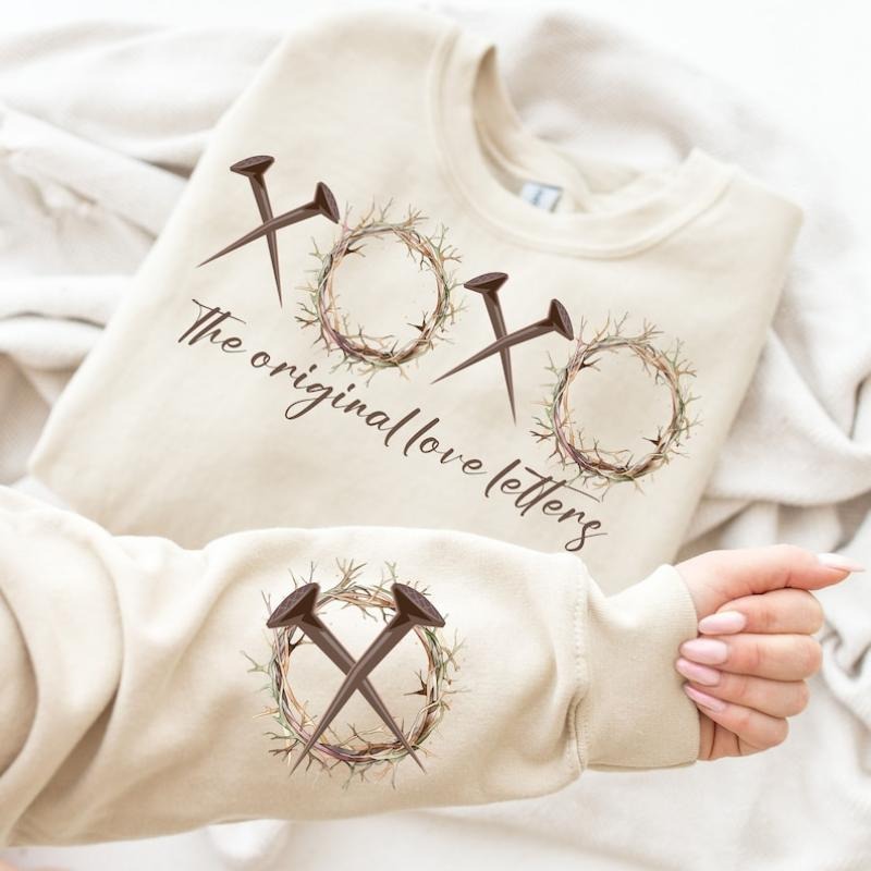 XOXO The Original Love Letters Shirt, Easter Sweatshirt, Christian ,Religious , Faith Christian Hoodie | GrindPrints.com
