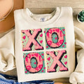 XOXO Valentine's Day T-shirt, Retro Valentine Shirt, Heart, Valentine's Day, Valentine bow, Heart xoxo Hoodie, Sweatshirt