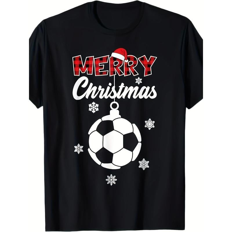Xmas Soccer Merry Christmas T-Shirt made in usa Hoodie, Sweatshirt | GrindPrints.com