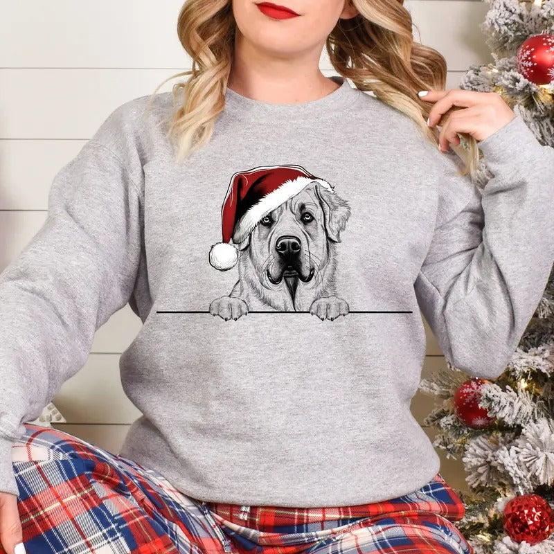 Xmas Sweatshirt Anatolian Shepherd Dog Christmas Sweater Xmas Jumper T-Shirts, Hoodie | GrindPrints.com