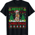 Xmas Tree Lights Ugly Santa Australian Cattle Dog Christmas T-Shirt Hoodie, Sweatshirt | GrindPrints.com