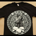 Xolo whit Mexican calendar T-shirt Cotton Black Tshirt Hoodie, Sweatshirt | GrindPrints.com