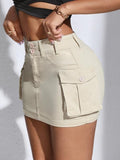 Y2K Cargo Mini Skirts Low Waist Denim Short Skirts with Pocket T-Shirts, Hoodie, Sweatshirt | GrindPrints.com