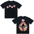 Y2K Hand Sign Love Tshirt Graphic Tee Cotton Unisex Top Streetwear Hoodie, Sweatshirt | GrindPrints.com