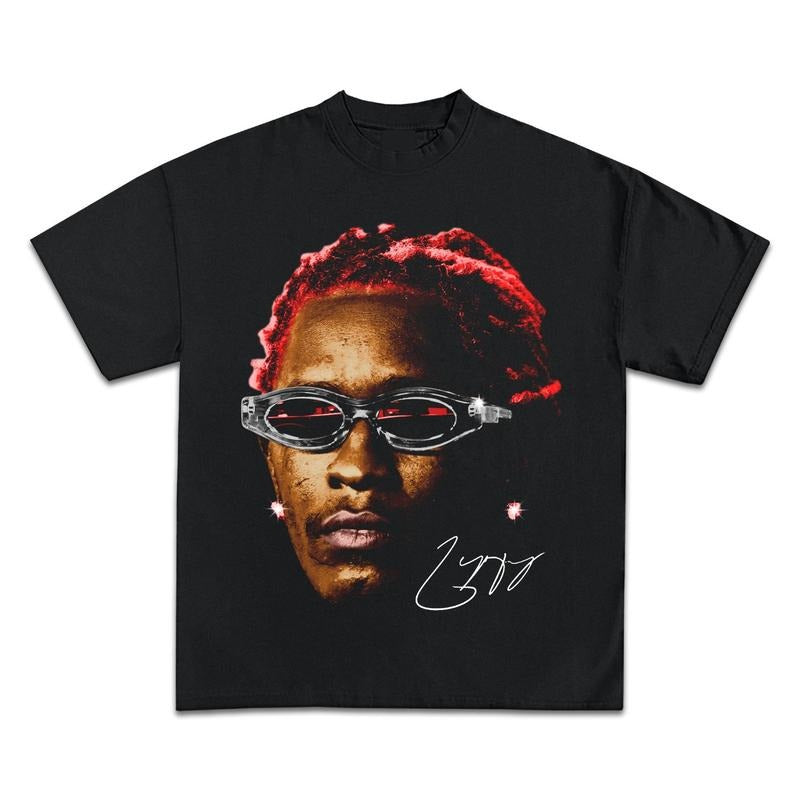 YOUNG THUG RED BOOTLEG GRAPHIC T-SHIRT - STREETWEAR Hoodie, Sweatshirt | GrindPrints.com
