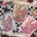 Yeehaw Pink Boots Graphic Tshirt, Crewneck Sweatshirt cowgirl outfits clothes, western clothing, western outfit women...