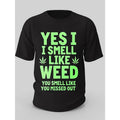 Yes, I Smell Like Weed 21 Cotton, Men'S Creative Top, Casual Short Sleeve Round Neck T-Shirt, Men'S Summer Outdoor...