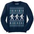 Yeti Christmas Crewneck Sweatshirt - Navy T-Shirts, Hoodie | GrindPrints.com