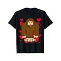 Yeti Love T-Shirt Valentines Day Cute Hearts Romantic Tee, 100% Cotton, Fabric Weight 180g, Gift for Men Women Friends...