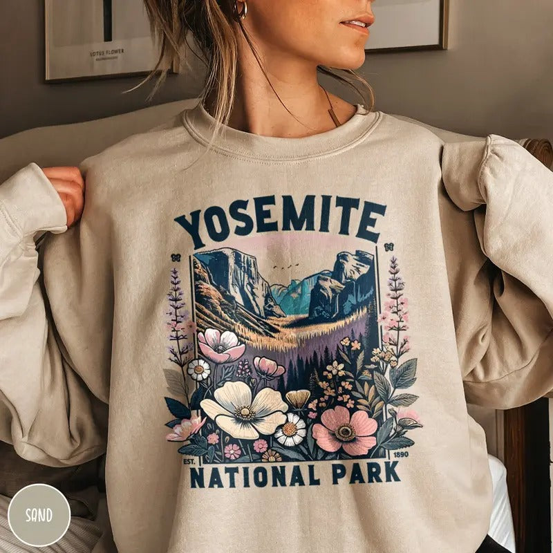 Yosemite Yosemite National Park Yosemite Wildflower Yosemite Granola Girl T-Shirts, Hoodie, Sweatshirt