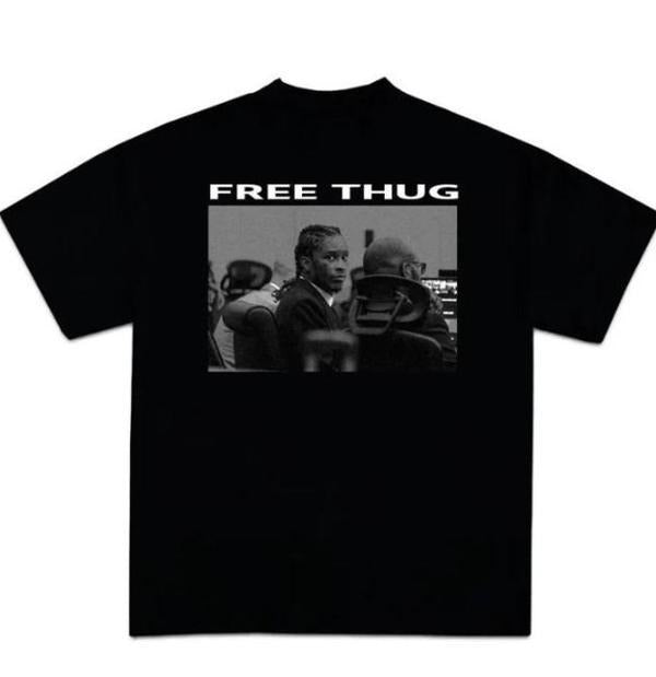 You.ng Thugg Free Thugg Shirt Y2K Tee Shirt - Classic Cut Cotton Shirt - Fabric Hoodie, Sweatshirt | GrindPrints.com
