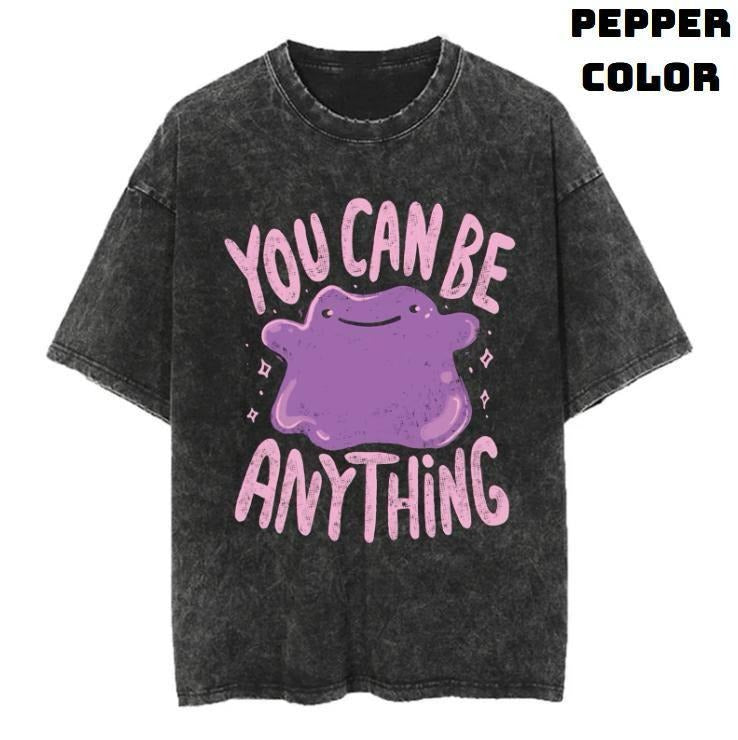 You Can Be Anything Vintage Graphic Tees, Unisex Anime Manga Shirt Top Gifts Men Women Streetwear Hoodie, Sweatshirt