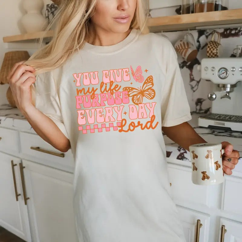 You Give My Life Purpose  DTF Transfers - THIS IS NOT A SHIRT Hoodie, Sweatshirt | GrindPrints.com