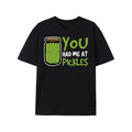 You Had Me At Pickles Print T Shirt, Tees For Men, Casual Short Sleeve T-shirt For Summer Made in USA Hoodie, Sweatshirt