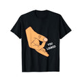 You Look Circle Finger Game Ok Hand Prank T-Shirt Selected pure cotton interesting design  short sleeve t-shirt for men,...