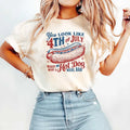 You Look Like The 4th Of July Makes Me Want A Hot Dog Real Bad  Shirt, Funny 4th Of July Gift Shirt Hoodie...